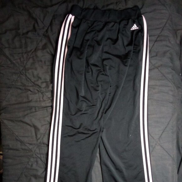 Vintage Adidas 3 Stripe Sweat Pants Joggers Trainers Pink - Picture 8 of 9